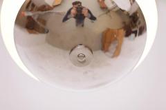 1930s Nickel Chrome Pendant Lamp Functionalism Germany Art Deco - 550912