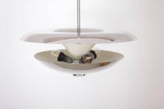 1930s Nickel Chrome Pendant Lamp Functionalism Germany Art Deco - 550915