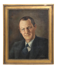 1930s Portrait Oil Painting of Lionel Barrymore by E H Mesner Jr C 1936 - 2532879