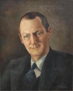 1930s Portrait Oil Painting of Lionel Barrymore by E H Mesner Jr C 1936 - 2534075