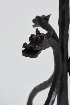 1930s Satyrs Wrought Iron Floor Lamp - 2043055