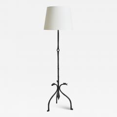 1930s Satyrs Wrought Iron Floor Lamp - 2044047