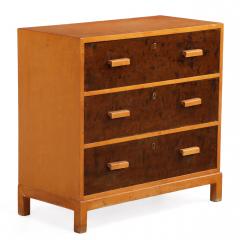 1930s Swedish Art Deco Birch Chest of Drawers - 4571121
