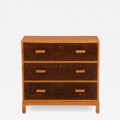 1930s Swedish Art Deco Birch Chest of Drawers - 4574423