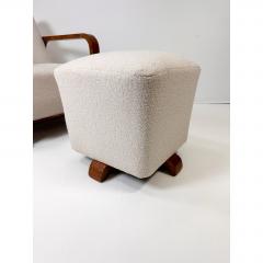 1930s Swedish Art Deco Chair and Ottoman - 4606127