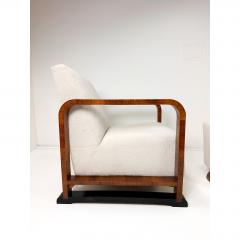 1930s Swedish Art Deco Chair and Ottoman - 4606133