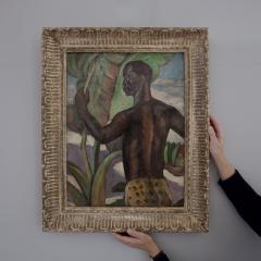 1930s painting of a shirtless man France - 4113003