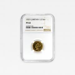1937 1 2 Sovereign NGC PF64 George VI - 4575579