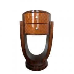 1940S ART DECO BEDSIDE TABLES IN COROMANDEL WOOD LAMINATE - 1913518