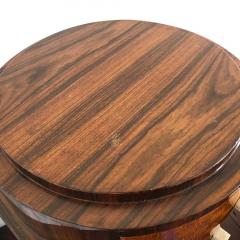 1940S ART DECO BEDSIDE TABLES IN COROMANDEL WOOD LAMINATE - 1913531