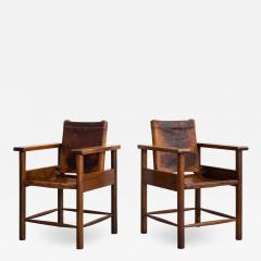 1940S FRENCH LEATHER CHAIRS - 1434344