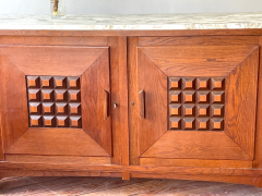 1940S OAK CABINET WITH MARBLE TOP - 2851276