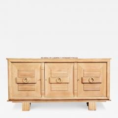 1940S OAK SIDEBOARD WITH BURGUNDY MARBLE - 3098367