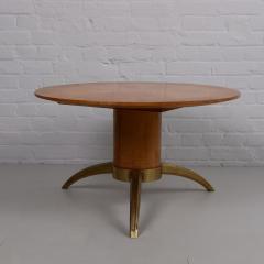 1940S SYCAMORE COFFEE TABLE WITH GILDED BRONZE BASE - 4487765