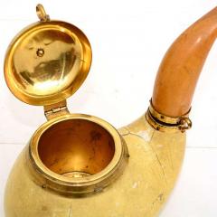 1940s Aldo Tura for Macabo Tobacco Pipe Container Lacquered Goatskin Brass ITALY - 3103727