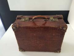 alligator skin suitcase