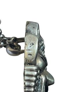 1940s Antiques mask silver necklace - 4721423