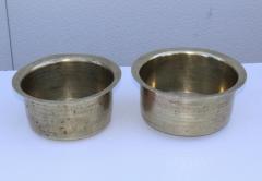 1940s Brass Hammered English Bowls - 905423