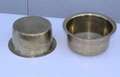 1940s Brass Hammered English Bowls - 905452