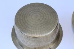 1940s Brass Hammered English Bowls - 905454