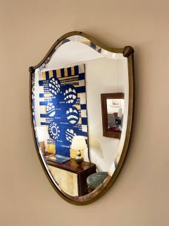 1940s Brass Shield Mirror - 2267260