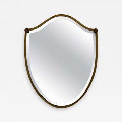 1940s Brass Shield Mirror - 2268399
