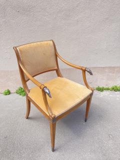 1940s Desk arm chair attributed to Lucien Rolin - 3668912