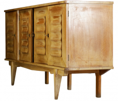 1940s French 6 Cerused Oakwood Sideboard - 2706857