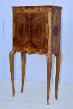 1940s French Burl wood Tall Bar Cabinet - 3885082