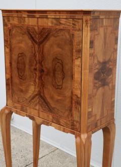 1940s French Burl wood Tall Bar Cabinet - 3885094