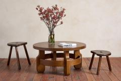 1940s French Oak Coffee Table - 4607422