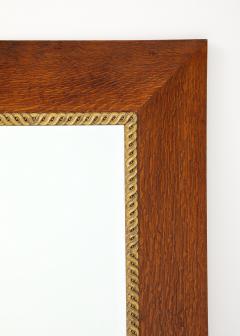 1940s French Oak Wall Mirror - 3799337