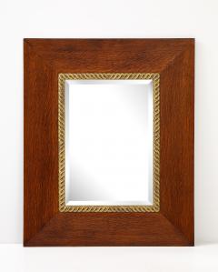 1940s French Oak Wall Mirror - 3799341