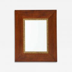 1940s French Oak Wall Mirror - 3800725