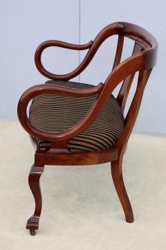 1940s French Sculptural Frame Cherry wood Settee - 3395280