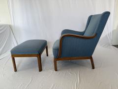 1940s Frits Henningsen Lounge Chair and Footstool - 3869152