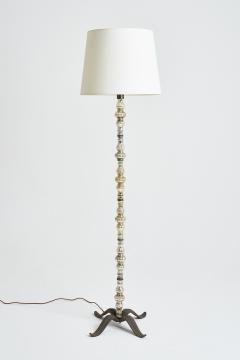 1940s Glass and Iron Floor Lamp - 2030052