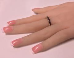 1940s Gold and Ruby channel set Eternity Band  - 1072282