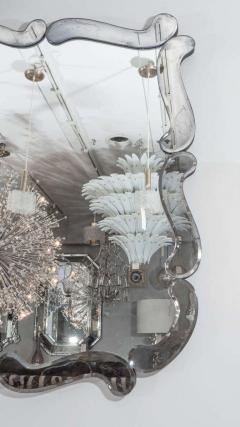 1940s Hollywood Regency Smoke and Clear Mirror - 3117923