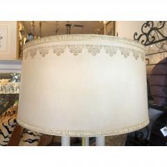 1940s Hollywood Regency Yellow Tole Bouillotte Lamps with Custom Shade a Pair - 1721776