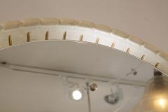 1940s Italian Large Illuminated Wooden Mirror - 2357324
