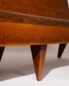 1940s Italian Solid Wood Mid Century Bench - 4362542
