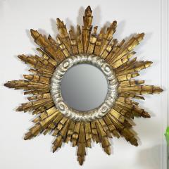 1940s Italian Wooden Sunburst Mirror - 3039834