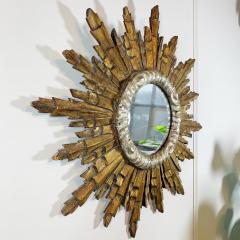 1940s Italian Wooden Sunburst Mirror - 3039838