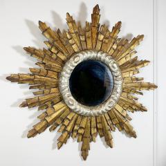 1940s Italian Wooden Sunburst Mirror - 3039839