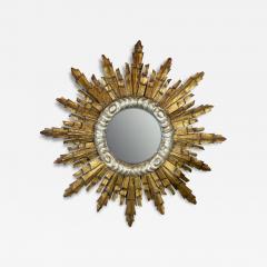 1940s Italian Wooden Sunburst Mirror - 3044782
