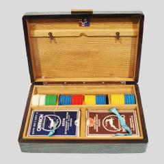 1940s Italian wooden Game box - 4094057