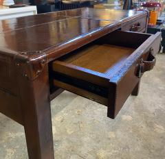1940s Mid Century Italian Leather Desk - 2599413