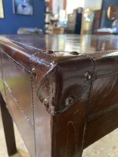 1940s Mid Century Italian Leather Desk - 2599415