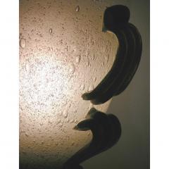 1940s Rare Pair of Black and Smoked Gray Murano Glass Lamps - 635946